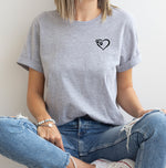 Load image into Gallery viewer, Heart and Paws T-Shirt - Soft Organic Cotton
