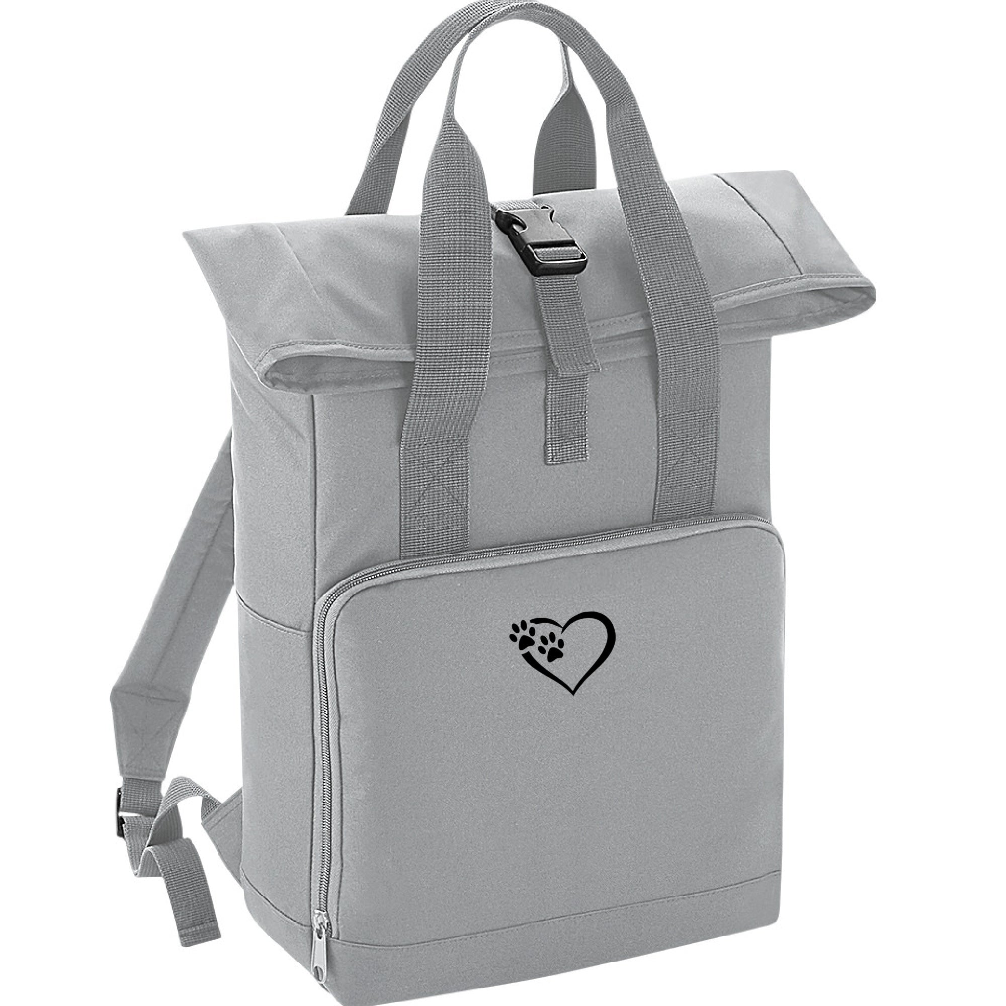 Roll top back pack grey