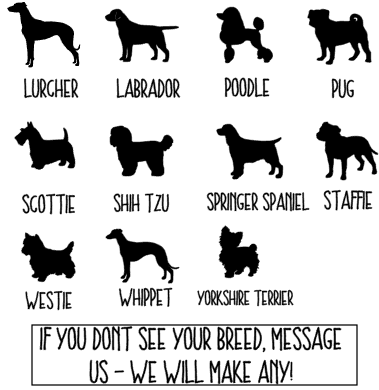 Personalised Cushion Cover - Customise with ANY Breed and Name