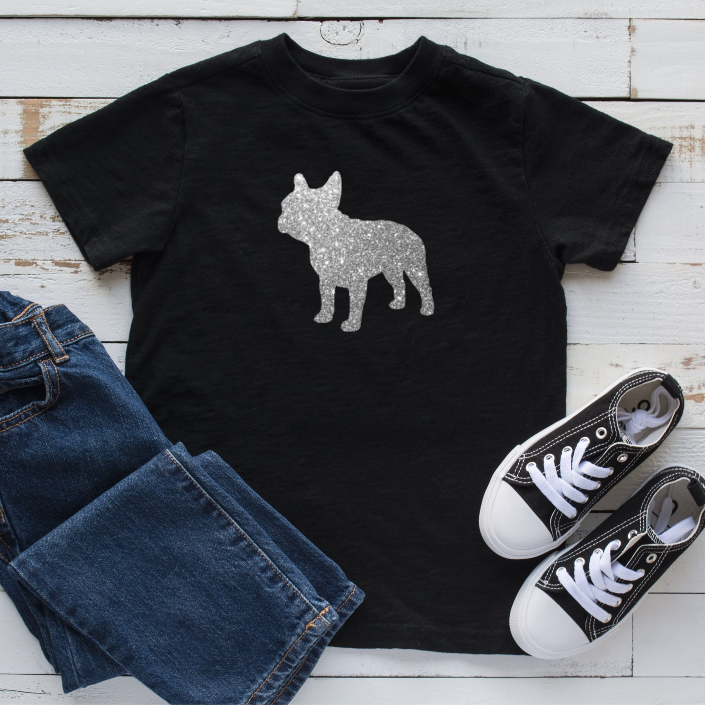 Kids French Bulldog T Shirt, Kids T Shirt