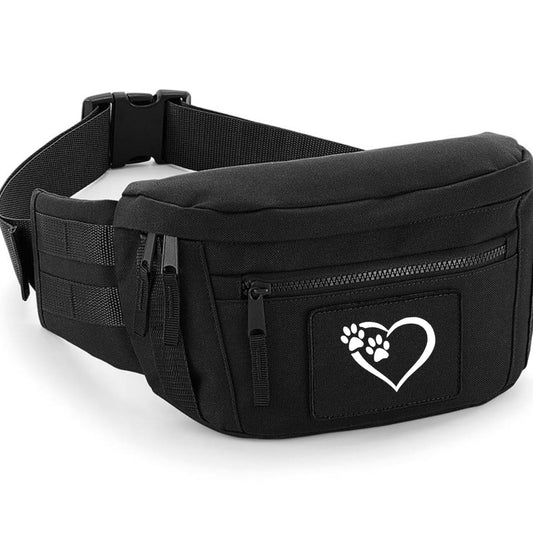 Paw Prints Dog Walking Bum Bag Extra Large