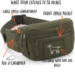Load image into Gallery viewer, Walkies Dog Walking Bum Bag - Extra Large Waist Pack
