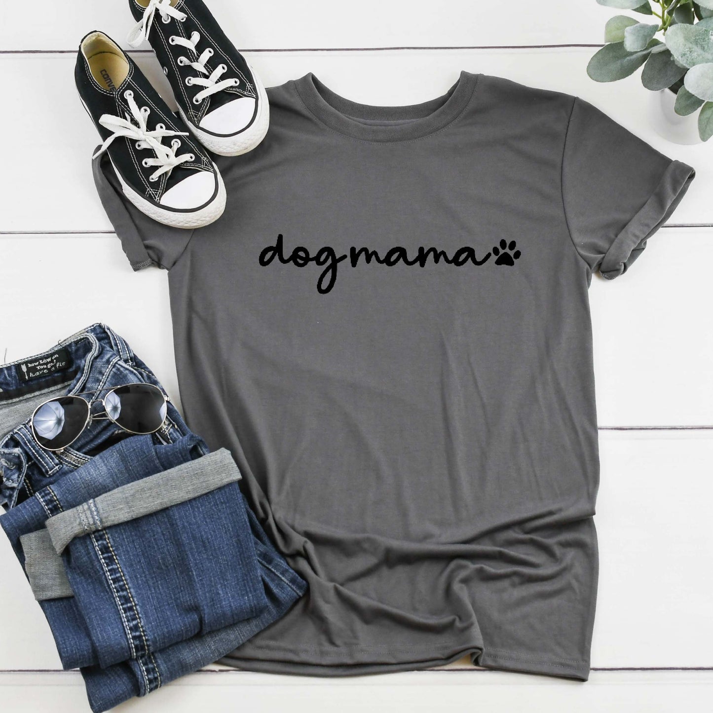 Dog Mama T Shirt - Organic Cotton