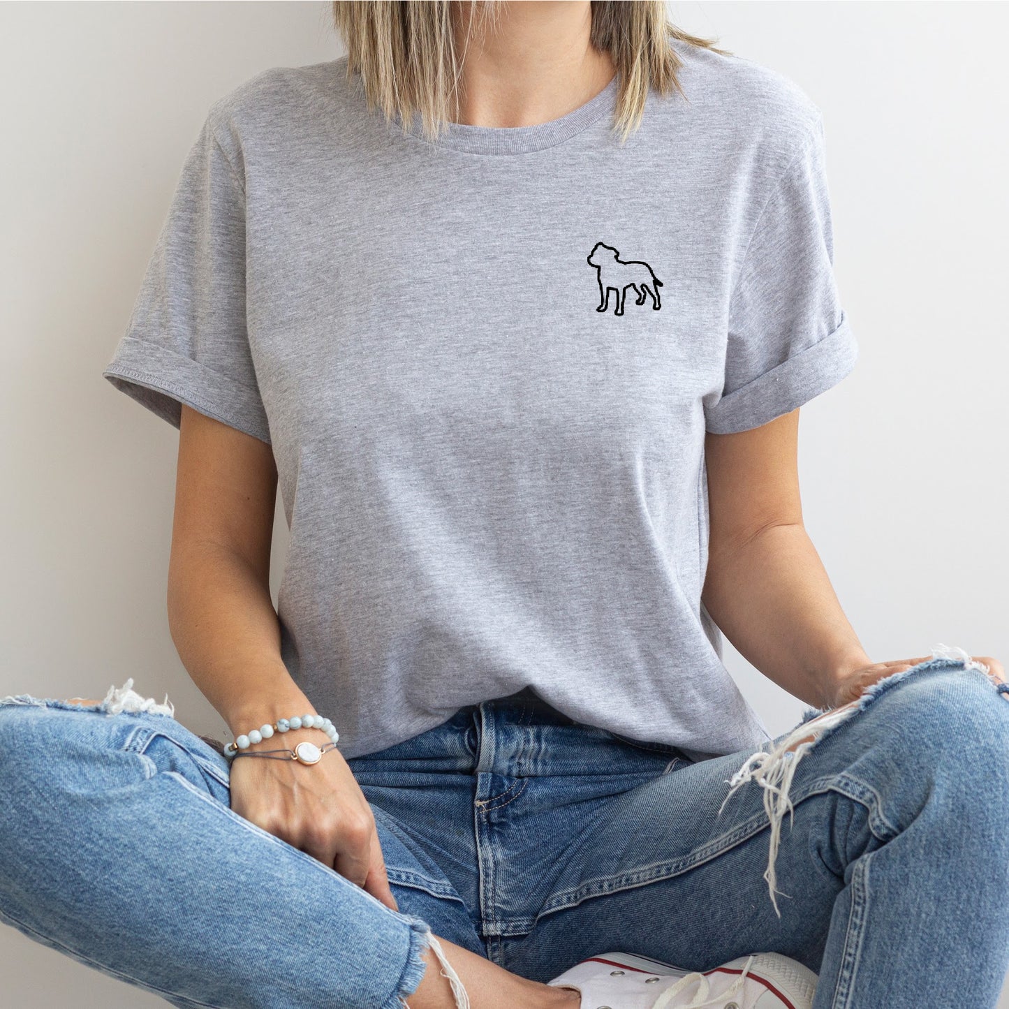 Dog Silhouette T-Shirt - Customise with ANY Dog Breed