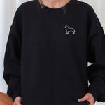 Load image into Gallery viewer, Dog Silhouette Sweatshirt - Customise with ANY Dog Breed - Unisex Relaxed Fit
