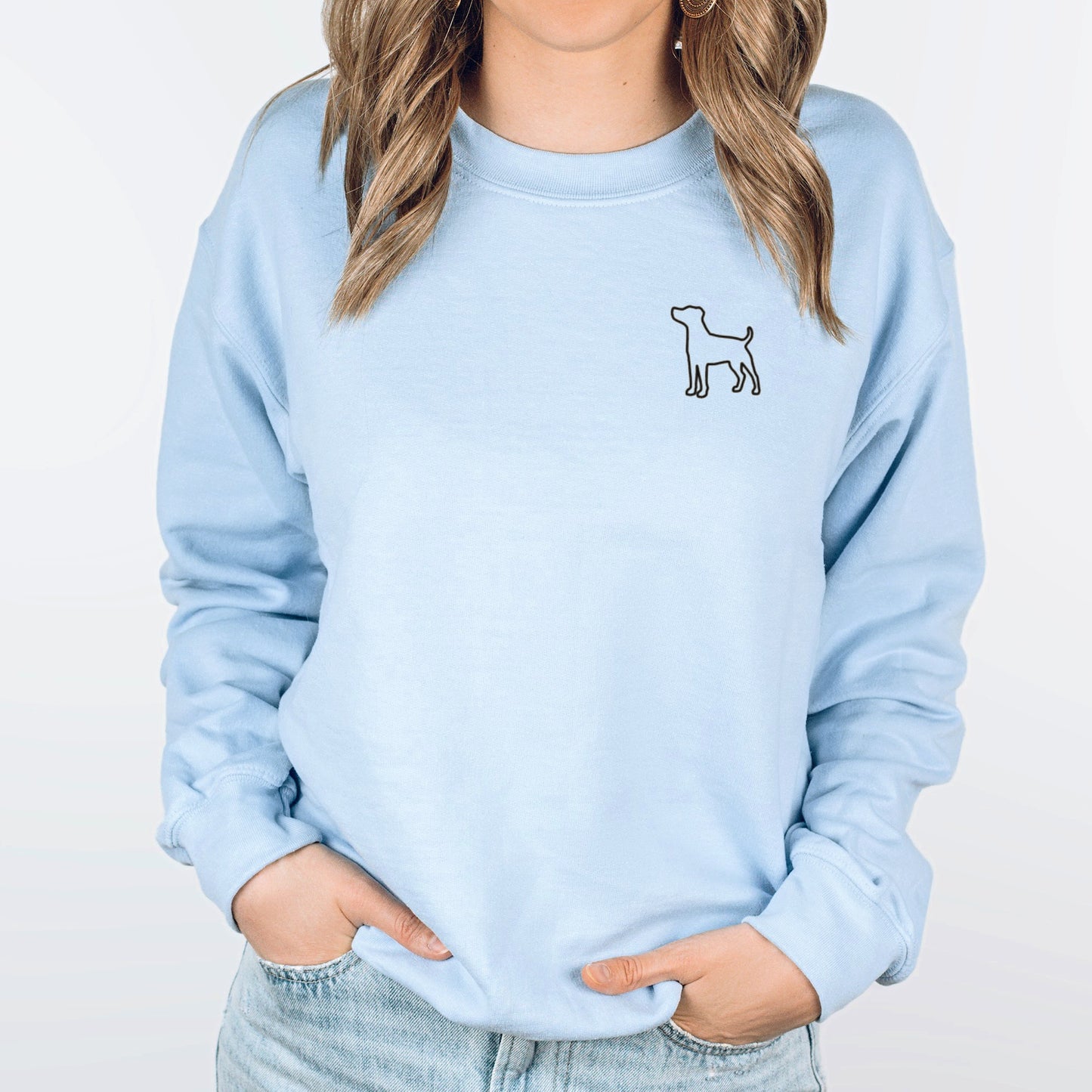 Dog Silhouette Sweatshirt - Customise with ANY Dog Breed - Unisex Relaxed Fit