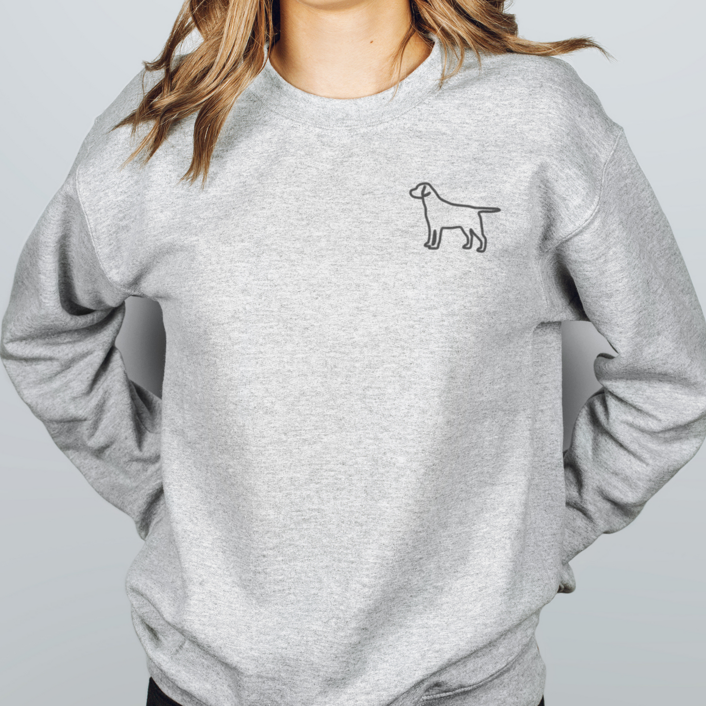 Dog Silhouette Sweatshirt - Customise with ANY Dog Breed - Unisex Relaxed Fit