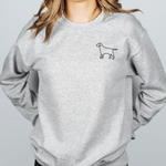 Load image into Gallery viewer, Dog Silhouette Sweatshirt - Customise with ANY Dog Breed - Unisex Relaxed Fit
