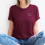 Load image into Gallery viewer, Dog Silhouette T-Shirt - Customise with ANY Dog Breed
