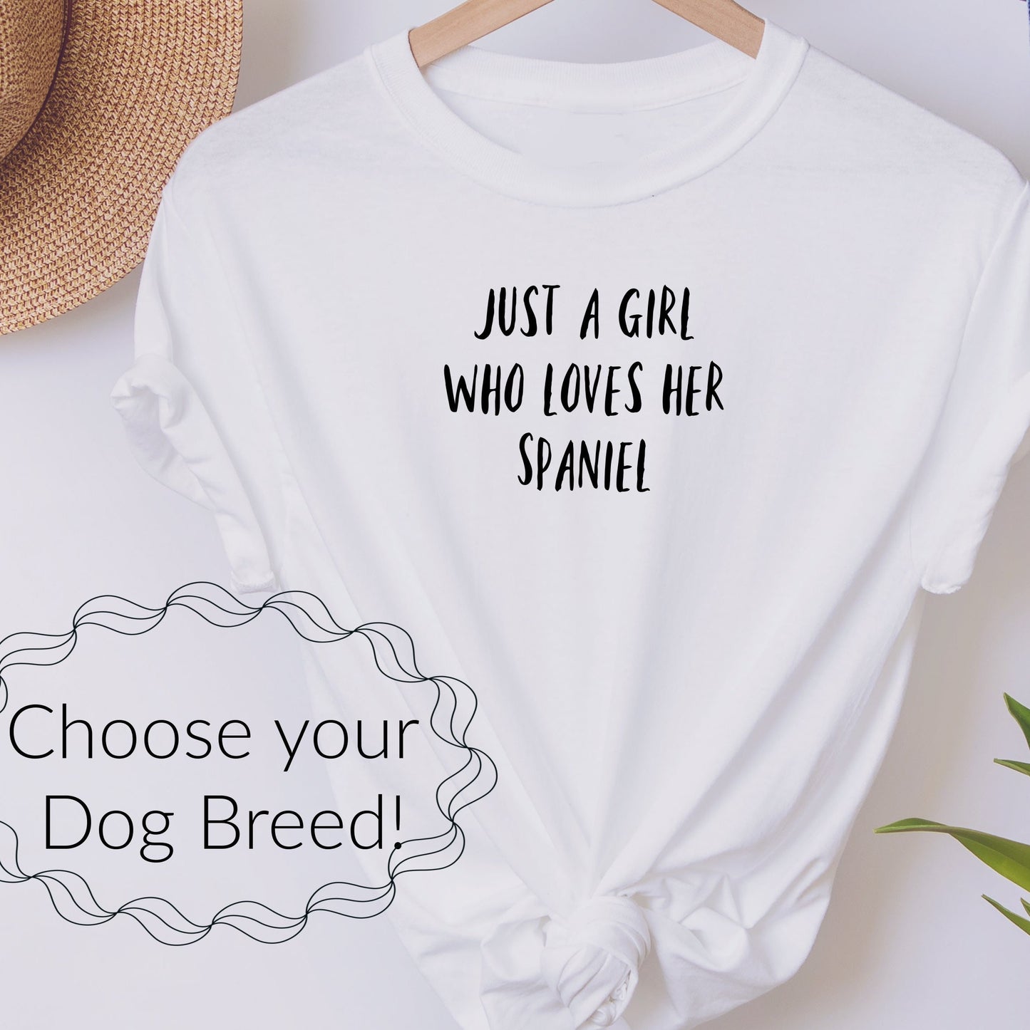 Dog Lover T-Shirt - ADD ANY BREED - Organic Cotton T Shirt