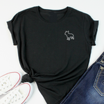 Load image into Gallery viewer, Dog Silhouette T-Shirt - Customise with ANY Dog Breed
