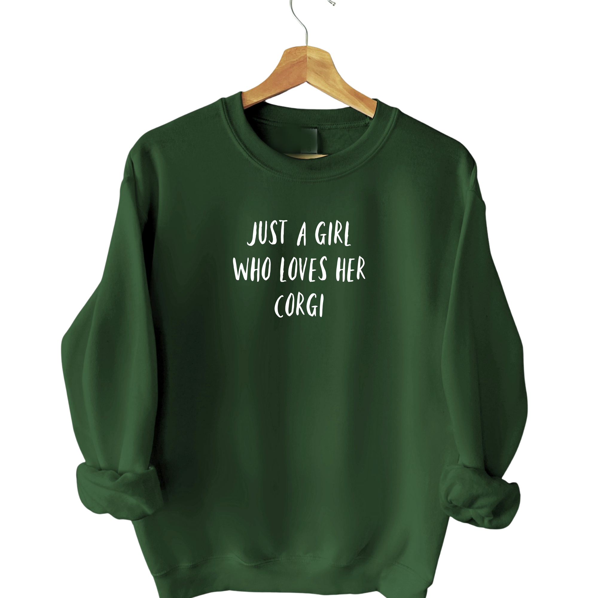 personalised dog sweatshirt green