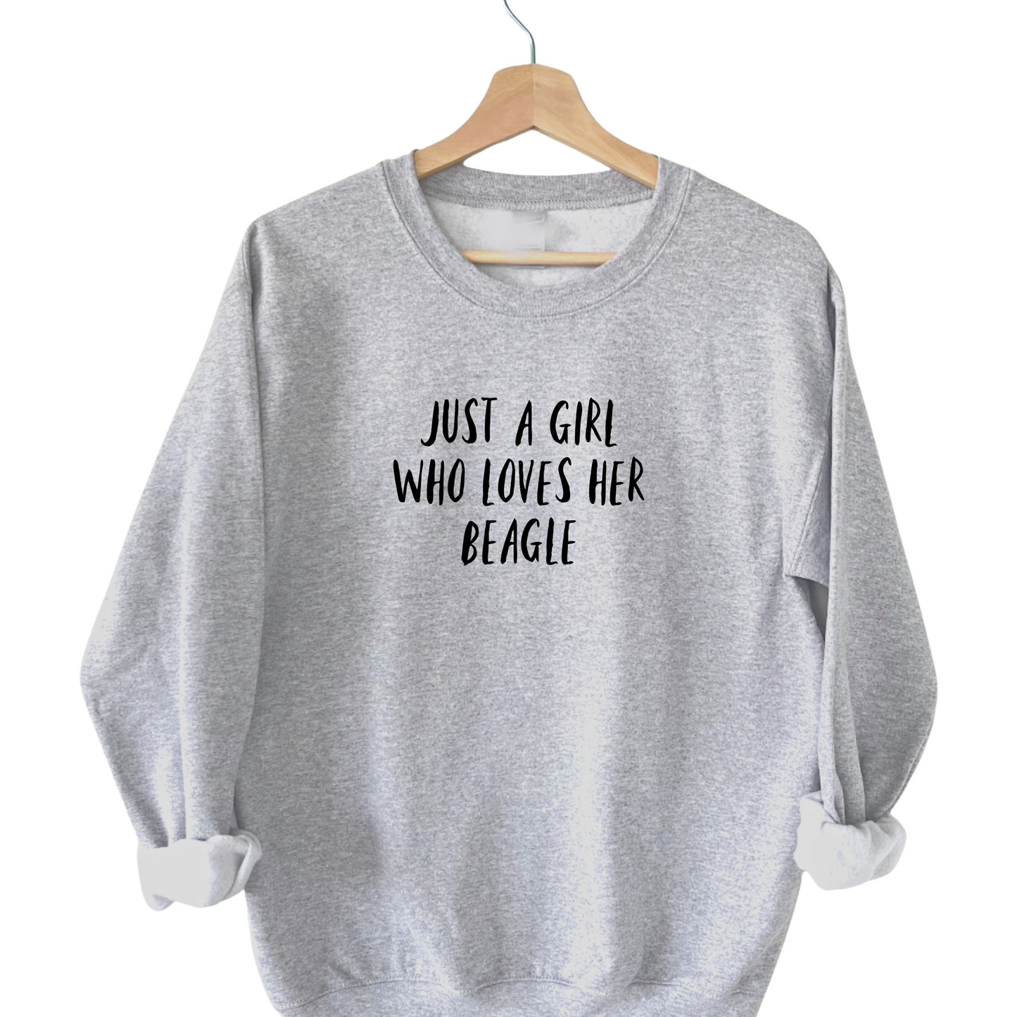 personalised dog sweatshirt grey