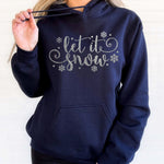 Load image into Gallery viewer, Christmas Hoodie, Let it Snow Sweatshirt, Oversized Hoodie, Christmas Jumper
