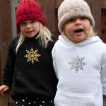 Load image into Gallery viewer, Christmas Kids Hoodie, Children&#39;s Christmas Sweater, Snowflake Christmas Hoodie
