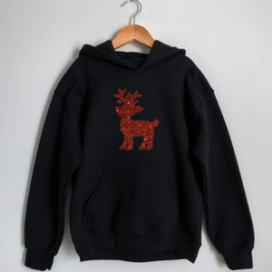 Christmas Kids Hoodie, Children&#39;s Christmas Sweater, Reindeer Christmas Hoodie