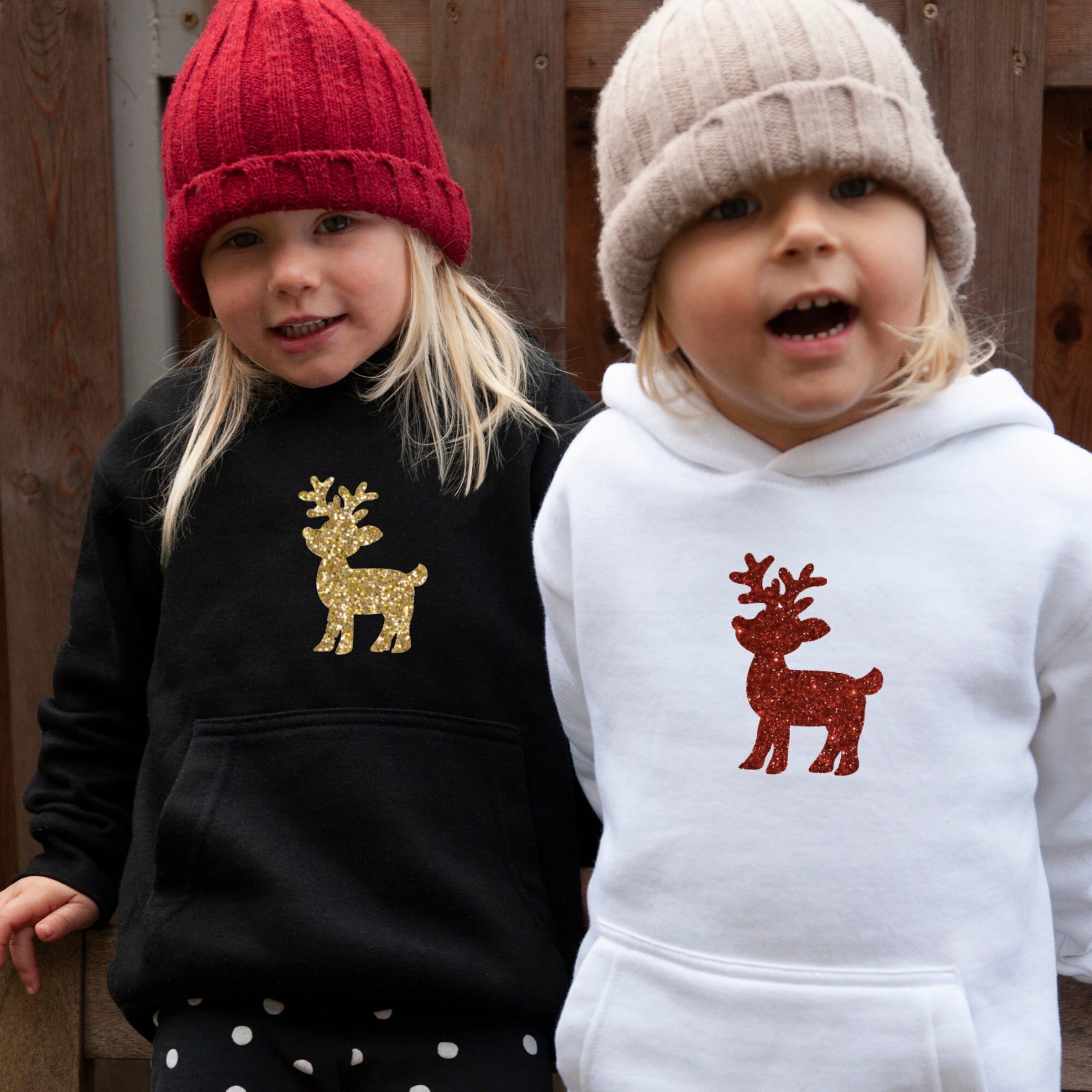 Christmas Kids Hoodie, Children&#39;s Christmas Sweater, Reindeer Christmas Hoodie