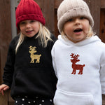 Load image into Gallery viewer, Christmas Kids Hoodie, Children&#39;s Christmas Sweater, Reindeer Christmas Hoodie
