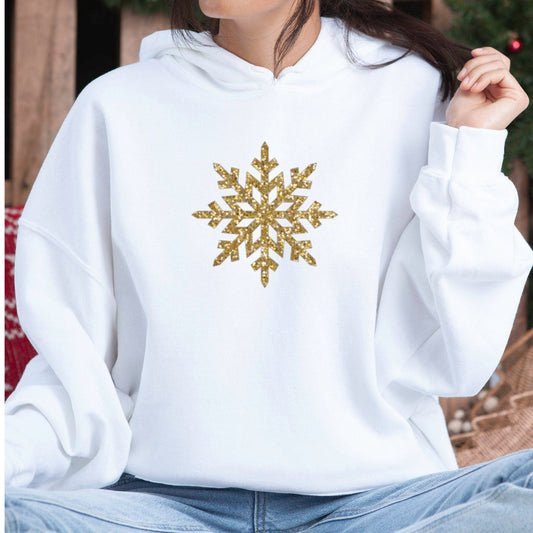 Christmas Hoodie, Snowflake Hoodie, Oversized Hoodie, Christmas Jumper