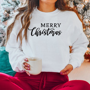 Christmas Sweatshirt, Merry Christmas Jumper, Oversized Sweatshirt