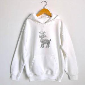 Christmas Kids Hoodie, Children&#39;s Christmas Sweater, Reindeer Christmas Hoodie