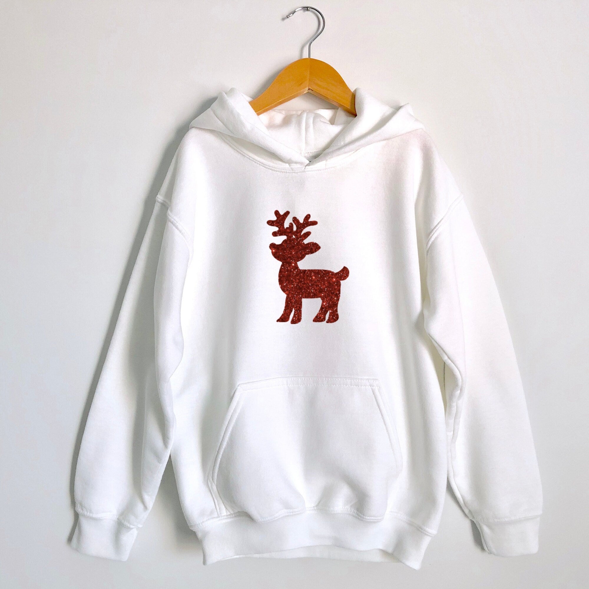 Reindeer hoodie sweater on sale