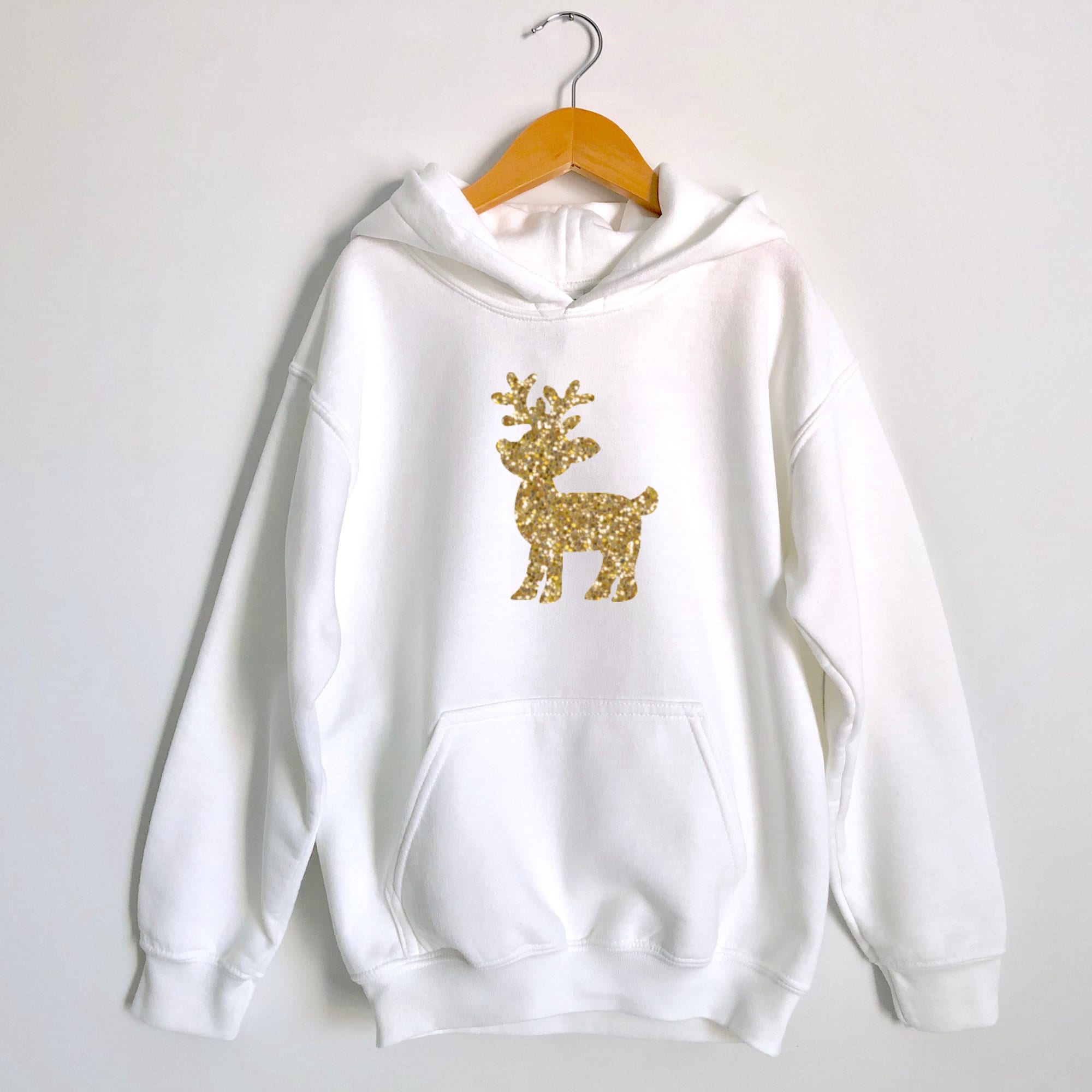 Christmas Kids Hoodie, Children&#39;s Christmas Sweater, Reindeer Christmas Hoodie