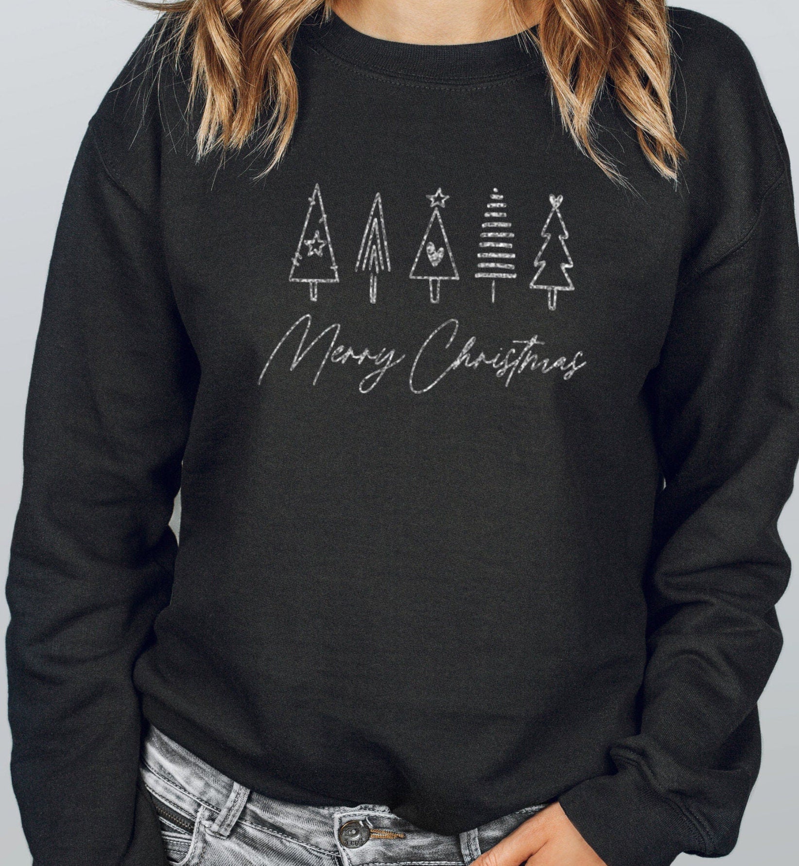 Christmas Sweatshirt, Merry Christmas Jumper, Oversized Sweatshirt