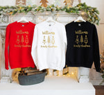 Load image into Gallery viewer, Family Matching Christmas Sweatshirts, Personalised Xmas Jumpers
