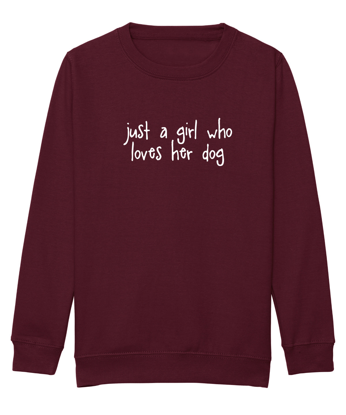 Just a Girl Who Loves Her Dog Sweatshirt, Children's Sweatshirt