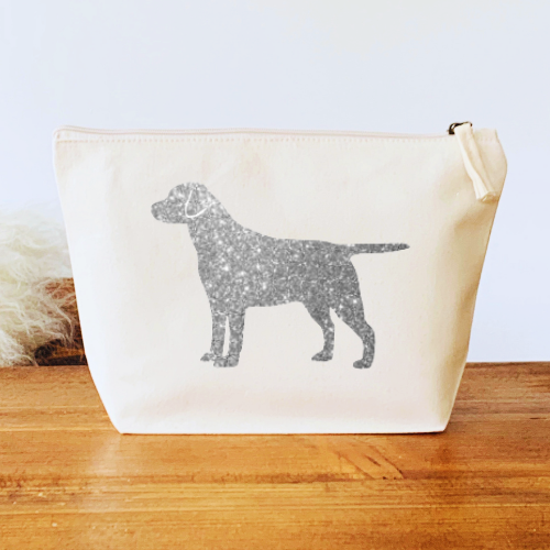 Dog Make Up Bag - Personalise with ANY Dog Breed - Organic Canvas