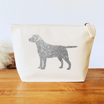 Load image into Gallery viewer, Dog Make Up Bag - Personalise with ANY Dog Breed - Organic Canvas
