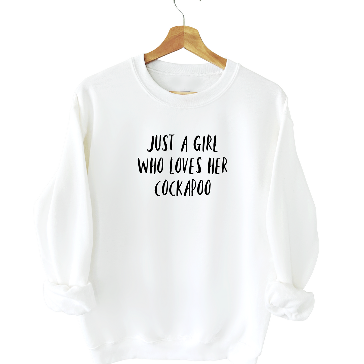 personalised dog sweatshirt white