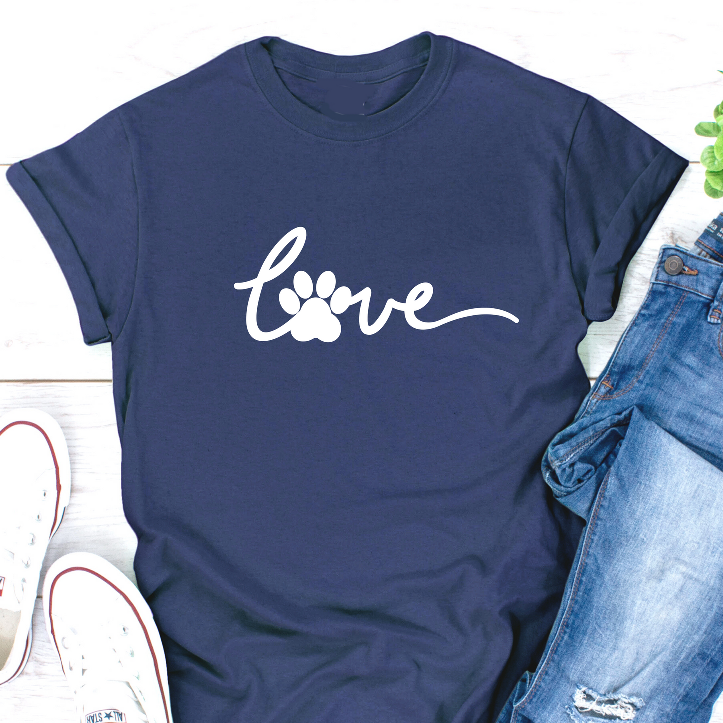 Love my Dog T-Shirt - Soft Organic Cotton Unisex Fit Shirt